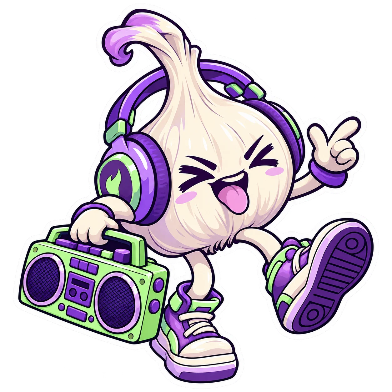Garlic Groove, the Sauce mascot